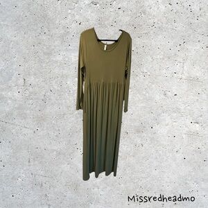 ~Vishow~ Olive Green Women's Dress